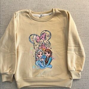 Girls' Yellow Frozen Graphic Sweatshirt